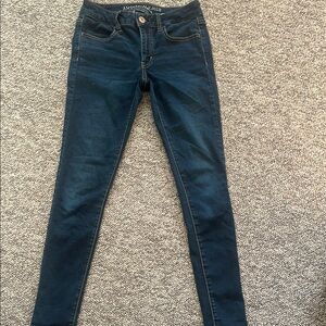American Eagle Outfitters Blue Skinny Jeans Stretchy Fit